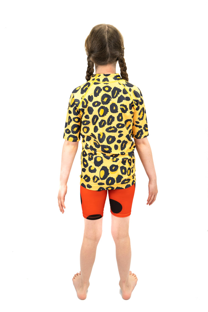 Saltskin Leopard Kid Sun vest short sleeves