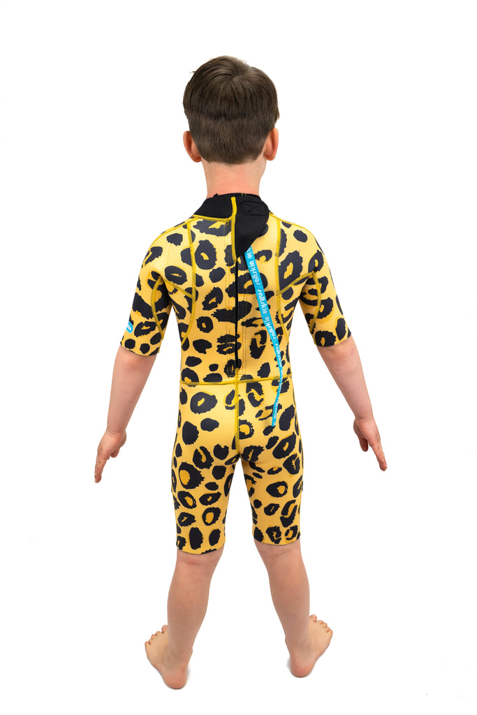 Saltskin Leopard 2/2 mm Kid shorty wetsuit Flat lock