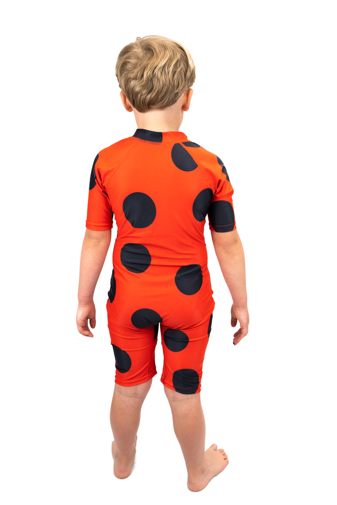 Saltskin Ladybird Kid Sun Suit shorty
