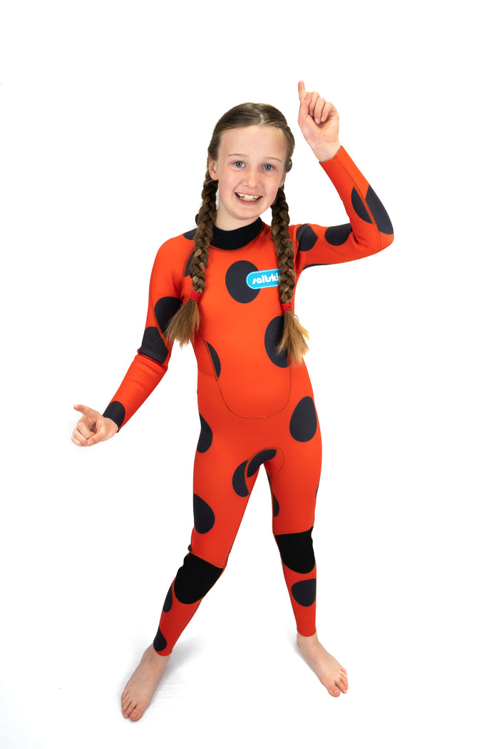 Saltskin Ladybird 3/2 mm Full Kid wetsuit Flat lock