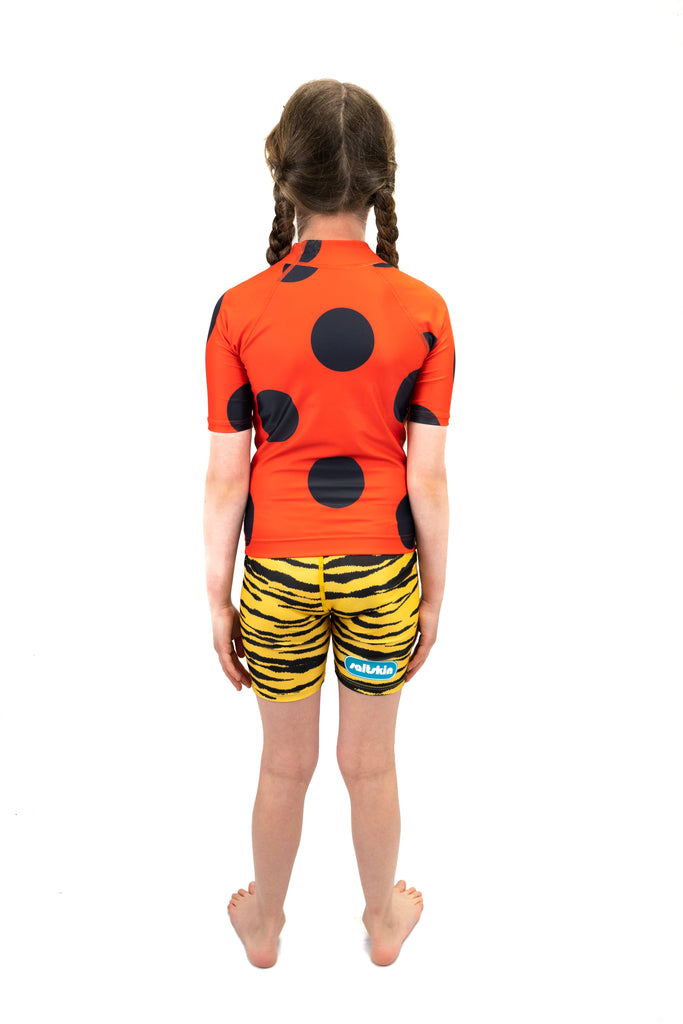 Saltskin Ladybird Kid Sun vest short sleeves