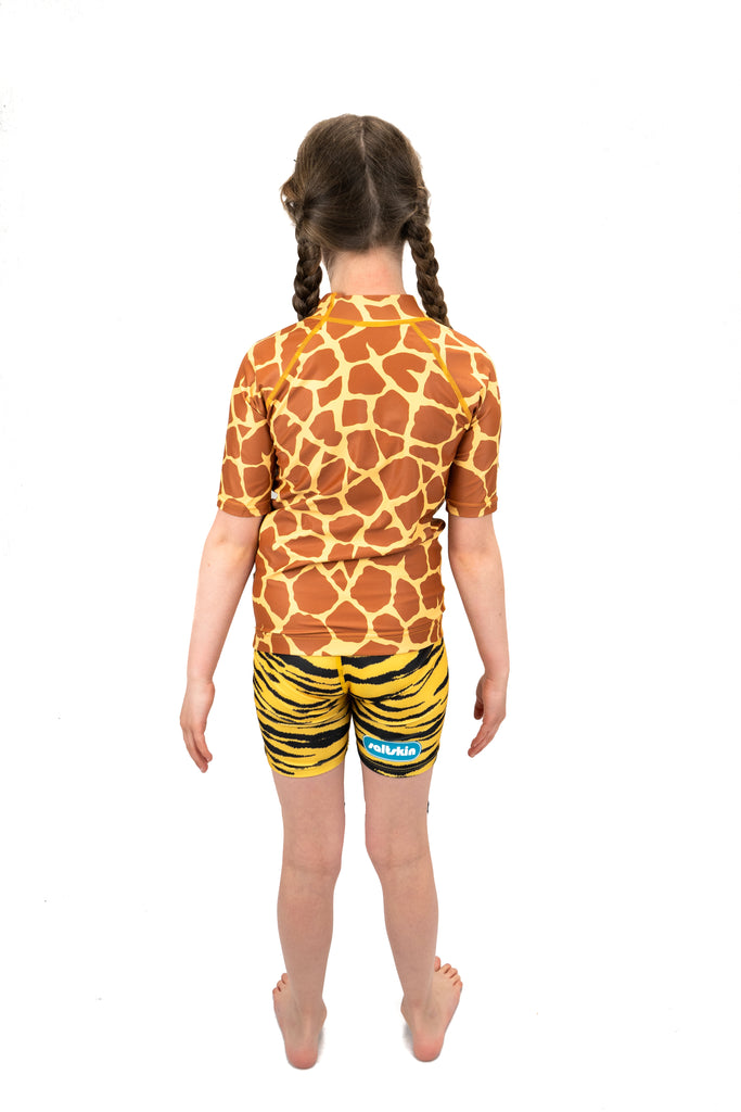 Saltskin Giraffe Kid Sun vest short sleeves