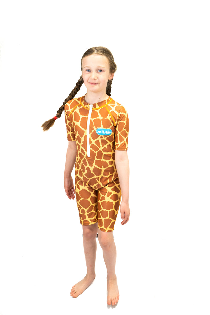 Saltskin Giraffe Kid Sun suit shorty