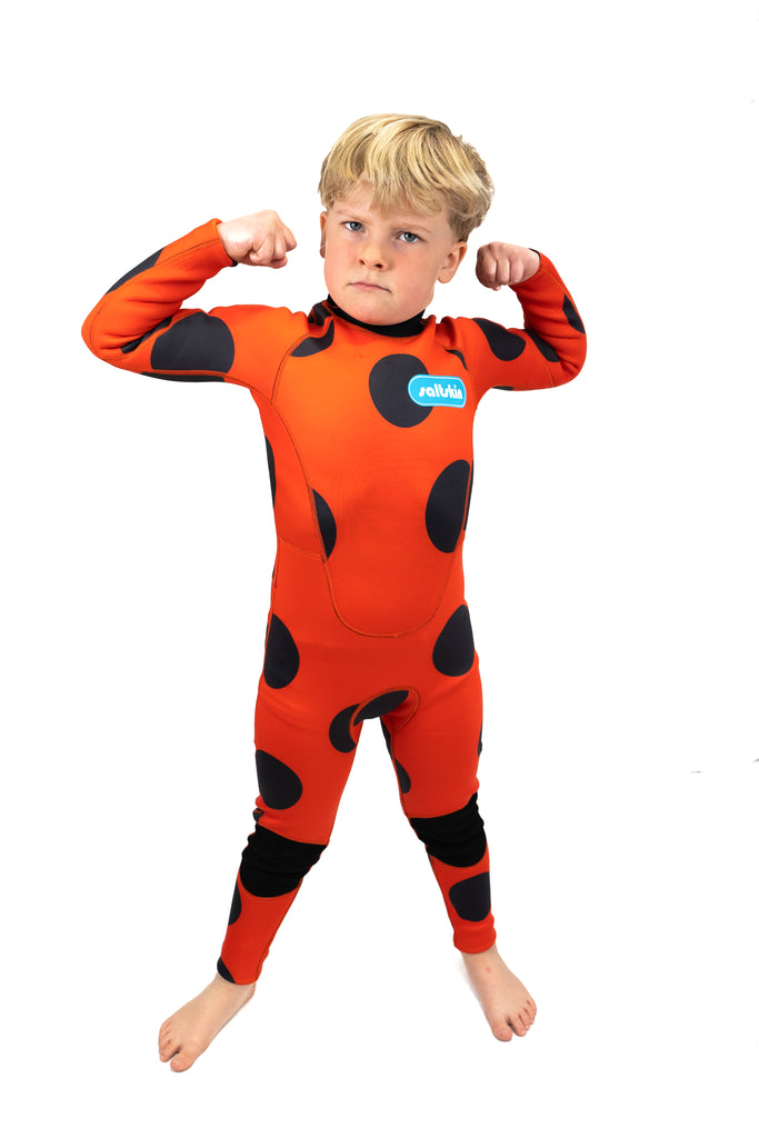Saltskin Ladybird 3/2 mm Full Kid wetsuit Flat lock