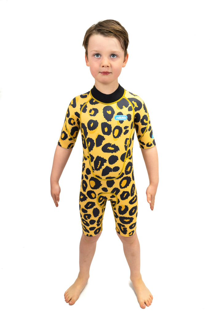 Saltskin Leopard 2/2 mm Kid shorty wetsuit Flat lock