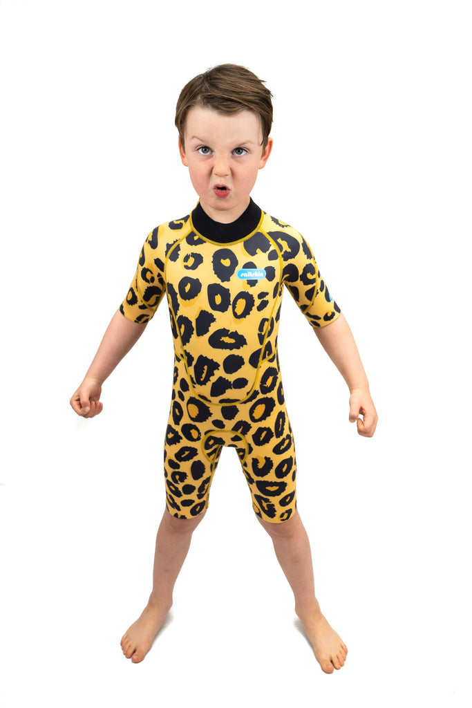 Saltskin Leopard 2/2 mm Kid shorty wetsuit Flat lock