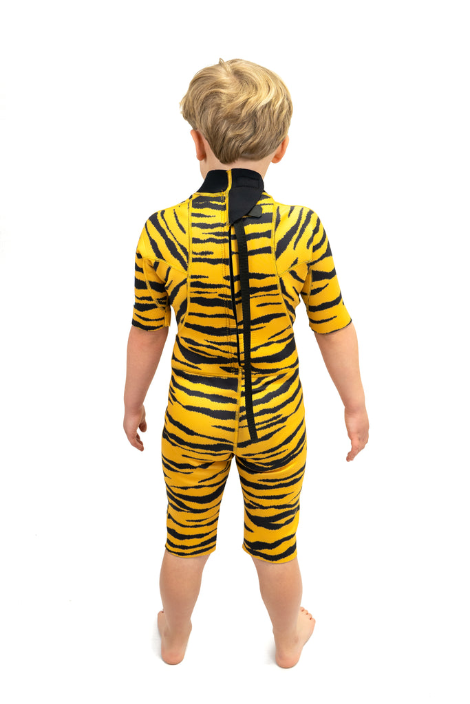 Saltskin Tiger 2/2 mm Kid shorty wetsuit Flat lock