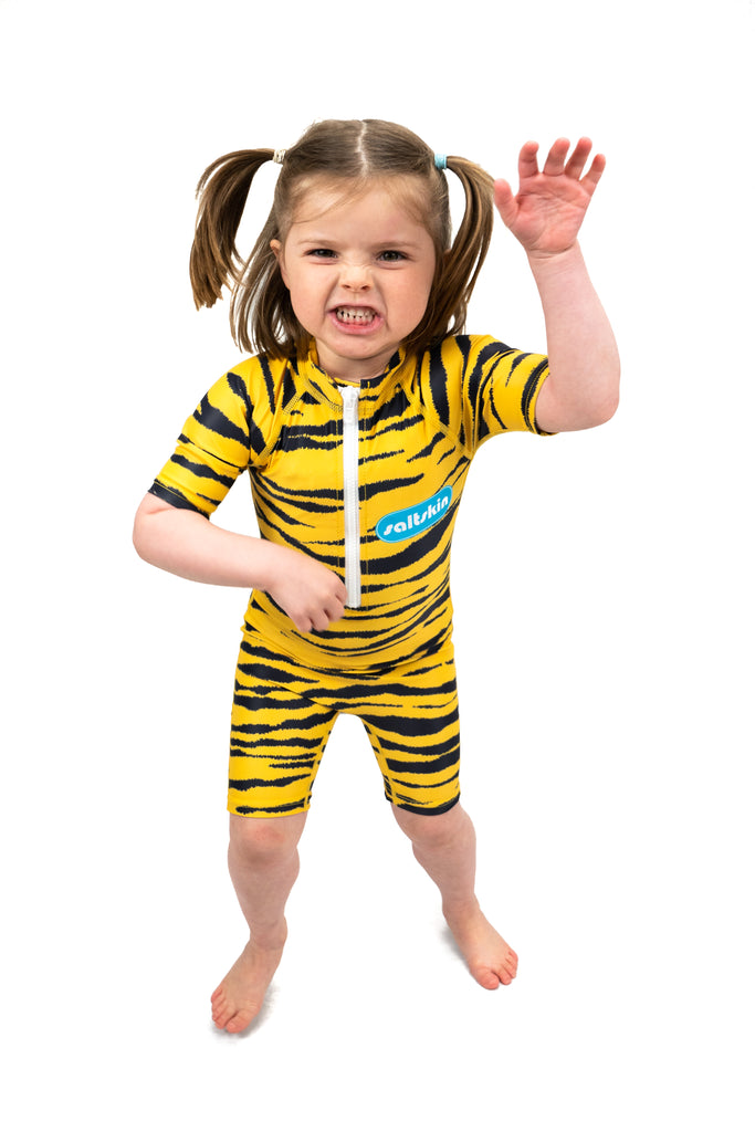 Saltskin Tiger Kid Sun suit shorty