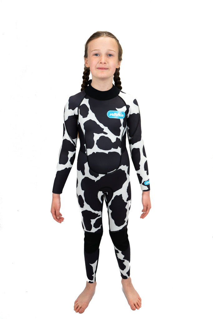 Saltskin Cow 3/2 mm Full Kid wetsuit Flat lock