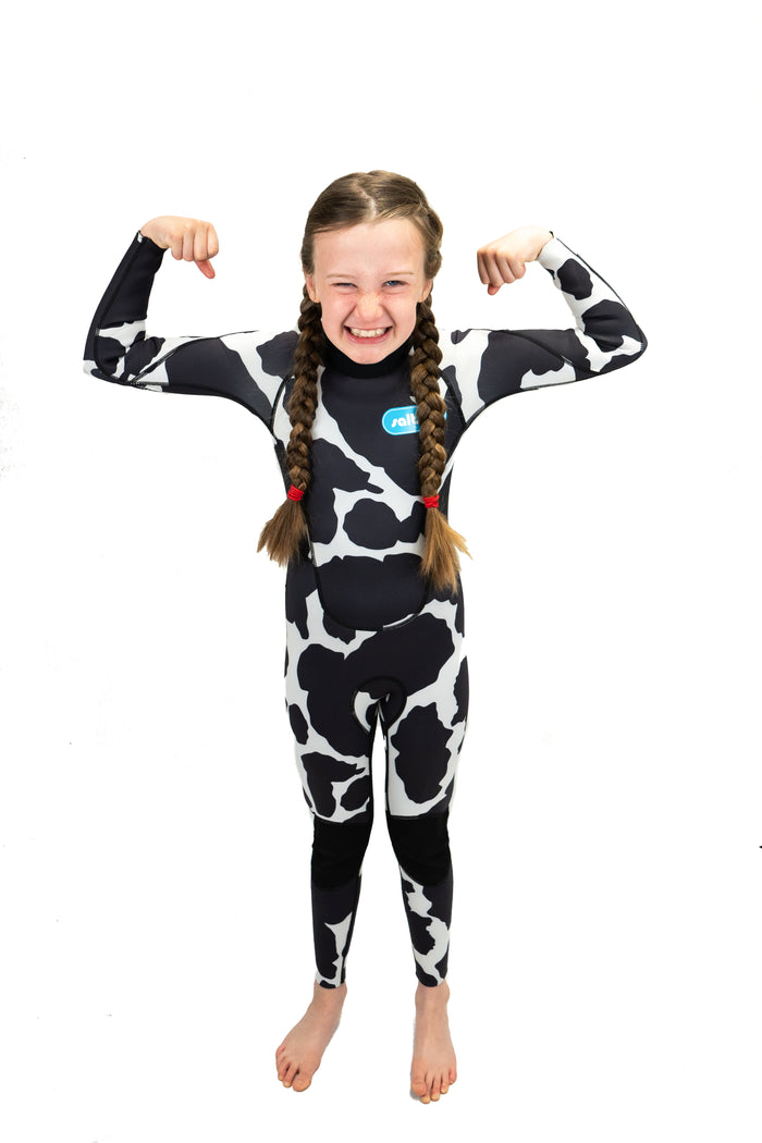 Saltskin Cow 3/2 mm Full Kid wetsuit Flat lock