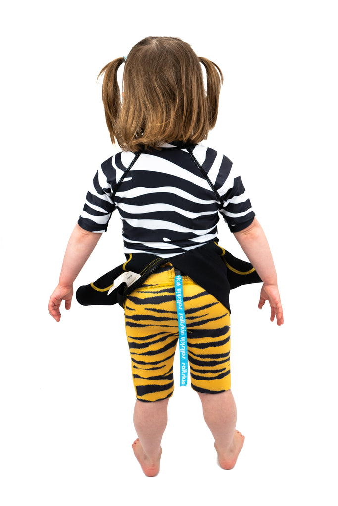 Saltskin Zebra Kid Sun vest short sleeves